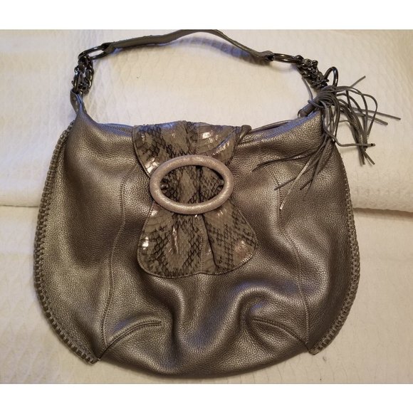 CHI Bags Chi Vintage Purse Pewter Shoulder Bag Poshmark